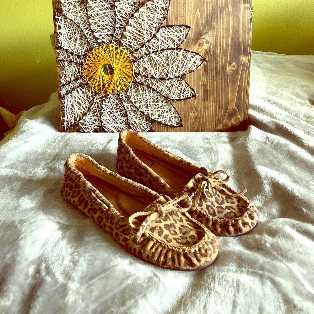 Lucky Brand Leopard Driving Moccasin